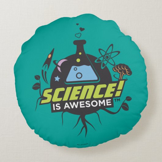 Wetenschap is Geweldige Rond Kussen (Achterkant)