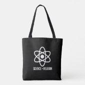 Wetenschap is groter dan religie tote bag (Achterkant)
