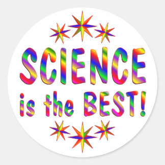 Wetenschap is het beste ronde sticker