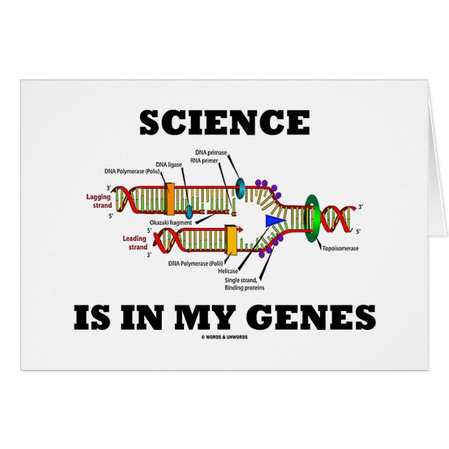 Wetenschap is in mijn genen (DNA-replicatie) (Voorkant Horizontaal)