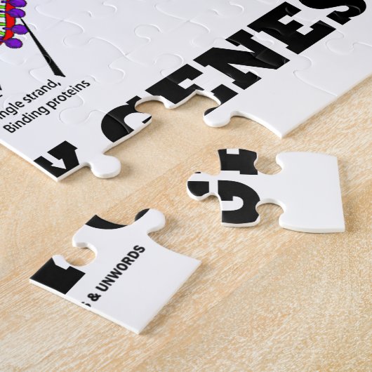 Wetenschap is in mijn genen (DNA-replicatie) Legpuzzel (Zijkant)