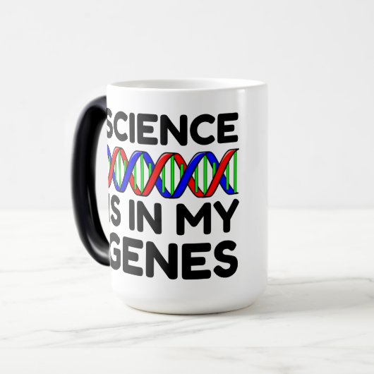 Wetenschap is in mijn genen magische mok (Voorkant links)