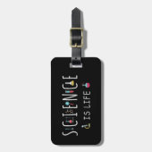 Wetenschap is leven bagagelabel (Voorkant verticaal)