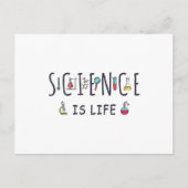 Wetenschap is leven briefkaart (Voorkant)