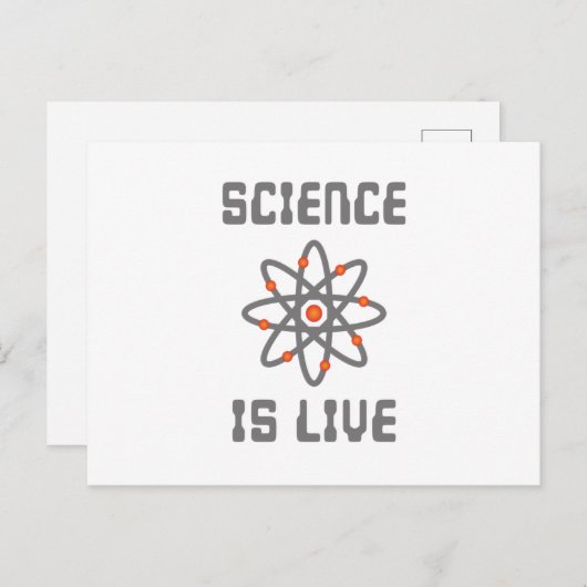 Wetenschap is leven briefkaart (Voorkant / Achterkant)