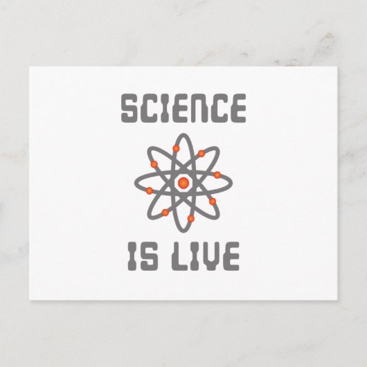 Wetenschap is leven briefkaart (Voorkant)