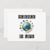 Wetenschap is leven briefkaart (Voorkant / Achterkant)