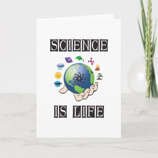 Wetenschap is leven kaart (Voorkant)