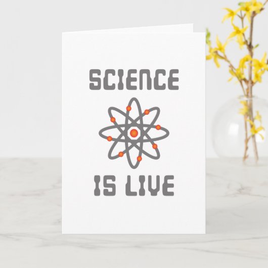 Wetenschap is leven kaart (Gele Bloem)