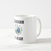 Wetenschap is leven koffiemok (Voorkant rechts)