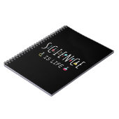 Wetenschap is leven notitieboek (Linkerzijde)