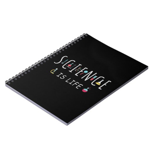 Wetenschap is leven notitieboek (Linkerzijde)