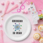 Wetenschap is leven papieren bordje (Feest)