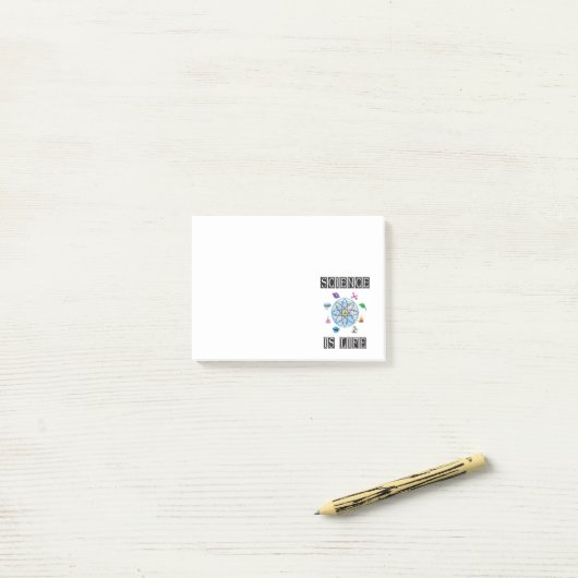 Wetenschap is leven post-it® notes (Op bureau)