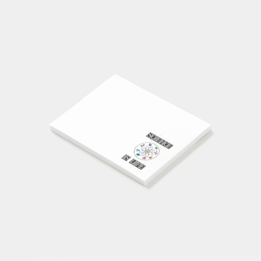 Wetenschap is leven post-it® notes (Schuin)
