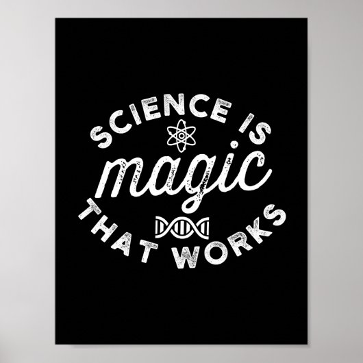 WETENSCHAP IS MAGISCH DAT WERKT POSTER (Voorkant)