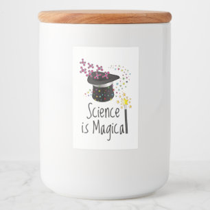 Wetenschap is Magisch Voedselcontainer Etiket