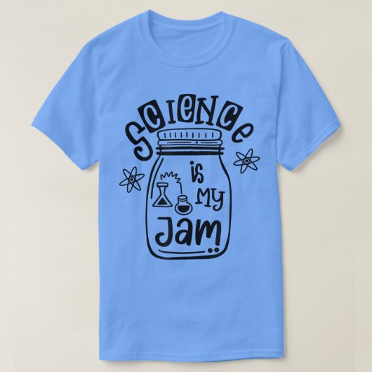 Wetenschap is mijn Jam 1979 T-shirt (Design voorkant)