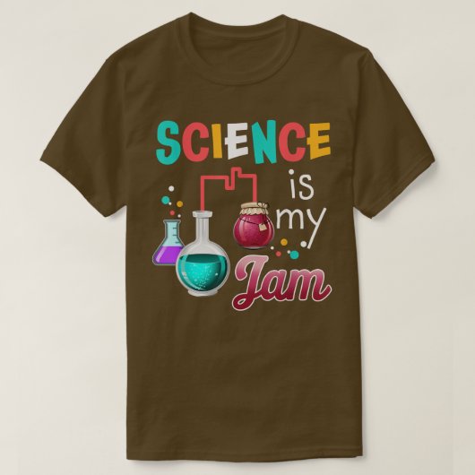 Wetenschap is mijn Jam Funny Teacher Science Lab T-shirt (Design voorkant)