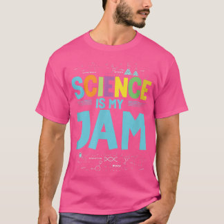 Wetenschap is mijn jam wetenschapper chemie nerd v t-shirt