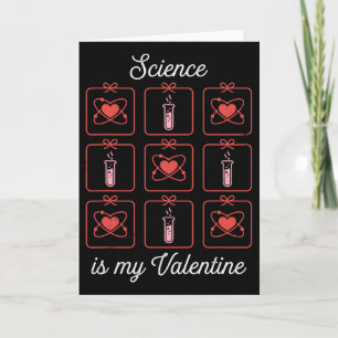 Wetenschap is mijn Valentijn Chemie Atoom Reageerb Kaart