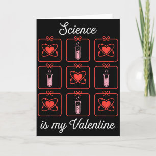 Wetenschap is mijn Valentijn Chemie Atoom Test Bui Kaart