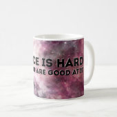 Wetenschap is moeilijk koffiemok (Voorkant rechts)