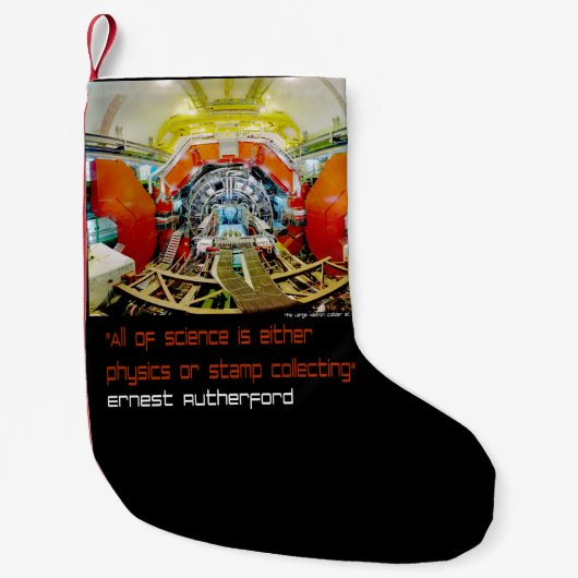 Wetenschap is Natuurkunde of Stempelverzameling Kleine Kerstsok (Voorkant)