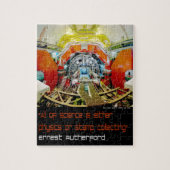 Wetenschap is Natuurkunde of Stempelverzameling Legpuzzel (Verticaal)