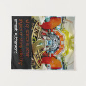 Wetenschap is Natuurkunde of Stempelverzameling Wandkleed (Voorkant (horizontaal))