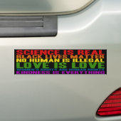 Wetenschap is Real Black Lives Matter Bumpersticke Bumpersticker (Op auto)