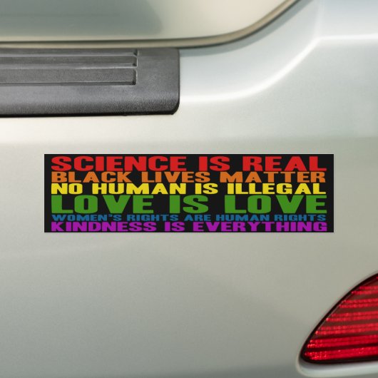 Wetenschap is Real Black Lives Matter Bumpersticke Bumpersticker (Op auto)