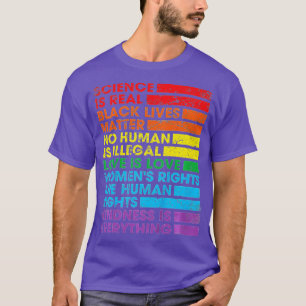Wetenschap is Real Black Lives Matter Pride Month T-shirt