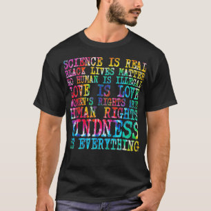 Wetenschap is Real Black Lives Matter Pride Month T-shirt