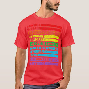Wetenschap is Real Black Lives Matter Pride Month T-shirt