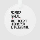 WETENSCHAP IS REAL ORNAMENT (voorkant)