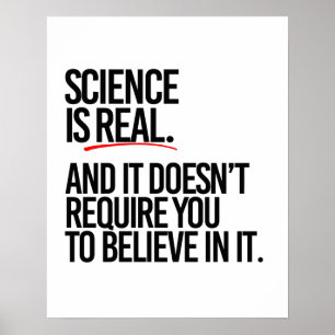 WETENSCHAP IS REAL POSTER