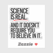 WETENSCHAP IS REAL STICKER (Vel)