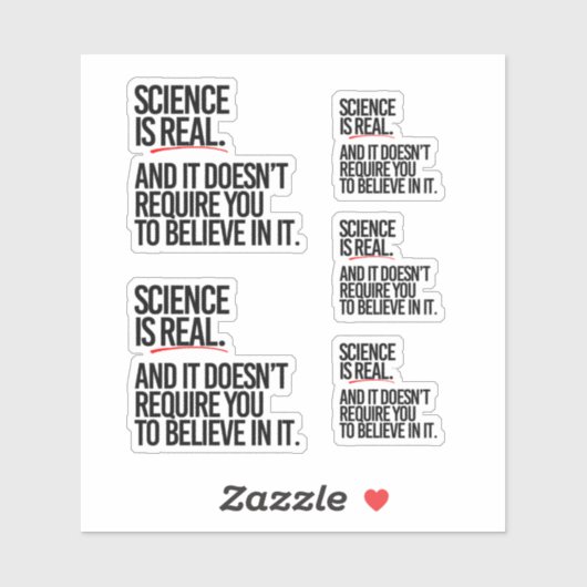 WETENSCHAP IS REAL STICKER (Vel)