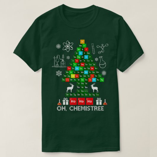 Wetenschap Kerstman Chemist ree Chemistree Chemi T-shirt (Design voorkant)