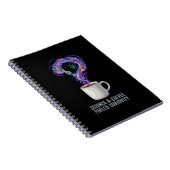 Wetenschap & Koffie Voeden Nieuwsgierigheid Notitieboek (Rechterzijde)