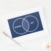 Wetenschap/Kunstvendiagram Rechthoekige Sticker (Envelop)