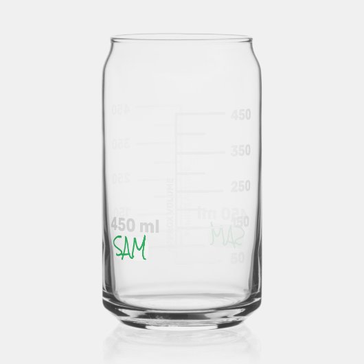 Wetenschap Lab Beaker gepersonaliseerde glaschemie Blikvorm Glas (Voorkant)