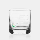 Wetenschap Lab Beaker gepersonaliseerde glaschemie Whisky Glas (Achterkant)