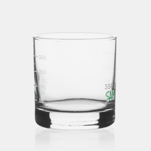 Wetenschap Lab Beaker gepersonaliseerde glaschemie Whisky Glas (Links)