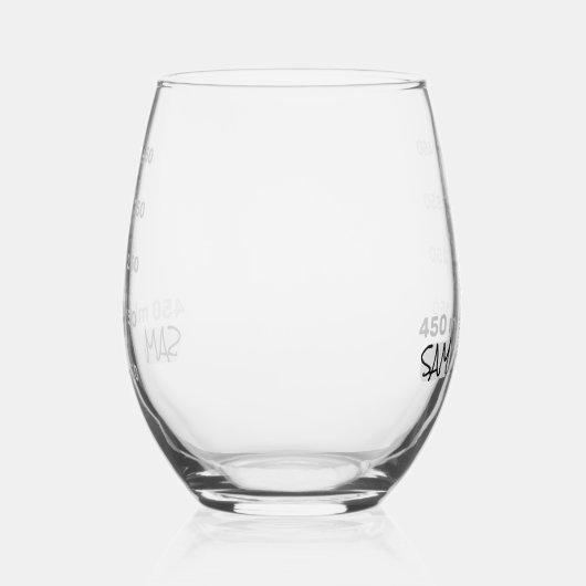 Wetenschap Lab Beaker gepersonaliseerde glaschemie Wijnglas Zonder Voet (Rechts)
