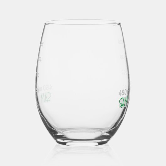 Wetenschap Lab Beaker gepersonaliseerde glaschemie Wijnglas Zonder Voet (Rechts)