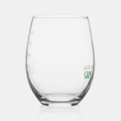 Wetenschap Lab Beaker gepersonaliseerde glaschemie Wijnglas Zonder Voet (Links)