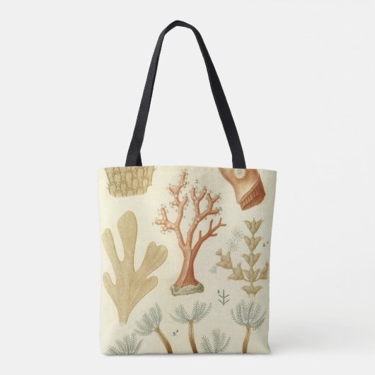Wetenschap leerboek Biologie,  koraaldieren Tote Bag (Achterkant)