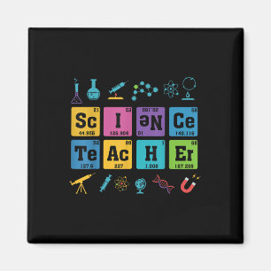 Wetenschap Leraar Chemie Elementen Periodiek Tabel Magneet